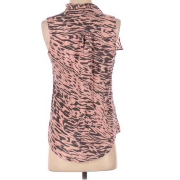 Cabi #104‎ Pink Brown Silk Sleeveless Top XS - Picture 3 of 6